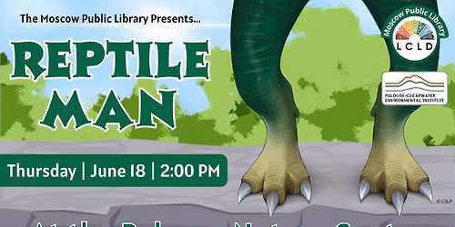 Reptile Man at the PCEI's Palouse Nature Center with the Moscow Public Library