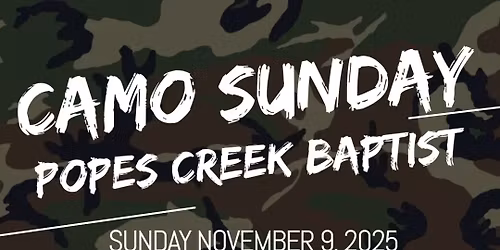4th Annual Camo Sunday