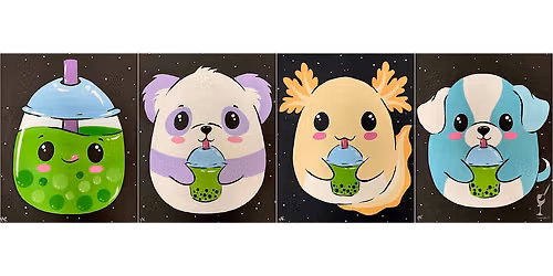 Boba Squishy Character - Paint and Sip in New Braunfels | Classpop!\u2122