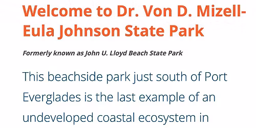 FIGHT for Florida Parks, Broward