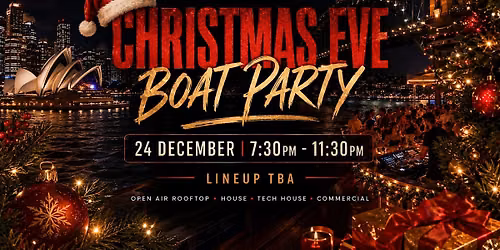 Christmas Eve Boat Party | Open Air Rooftop