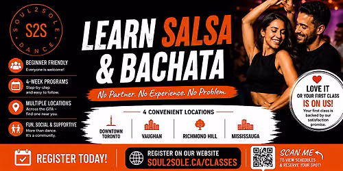 Salsa & Bachata Classes Vaughan