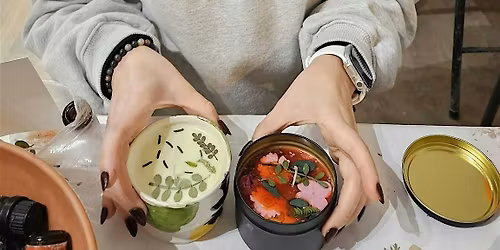 35$ Morning  Aromatherapy Candle Making Workshop