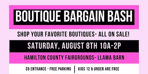 Boutique Bargain Bash- Summer 2026
