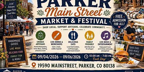 2026 Parker Main Street Market & Festival