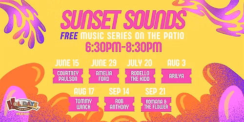 Sunset Sounds Free Music Series on the Patio