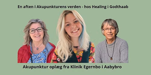 Healing i Godth\u00e5b foredragsaften - Akupunkturens verden