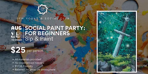 Social Paint Party for Beginners | Sip & Paint