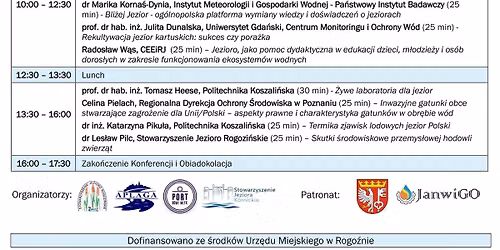 VI edycja konferencji po\u015bwi\u0119conej ochronie w\u00f3d w osadzie Port Nowy M\u0142yn, 25-26 sierpnia 2026