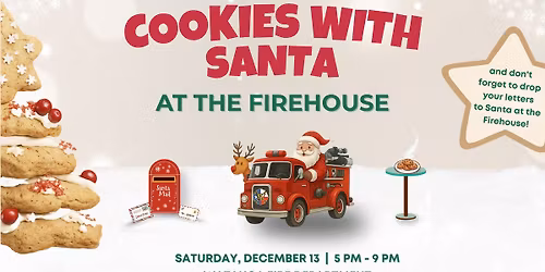 Cookies with Santa at the Firehouse