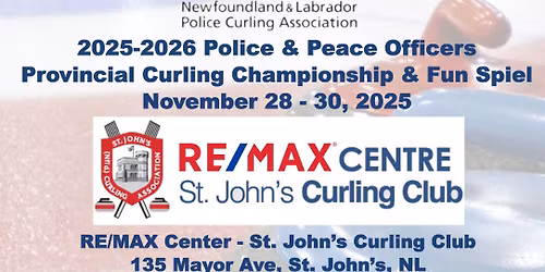 2025-2026 NL Police & Peace Officers Provincial Curling Tournament & Fun Spiel
