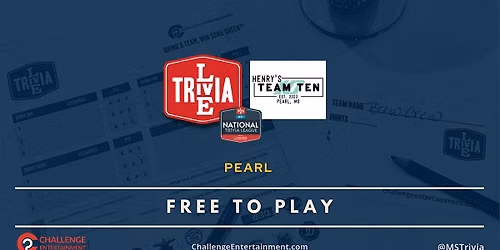 Weekly Live Trivia Nights at Team Ten - Pearl