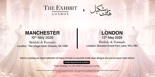 Bridal & Formal Appointments with Haris Shakeel x The Exhibit London