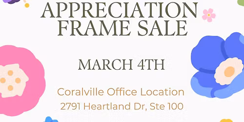Frame Sale - One Day Only in Coralville!
