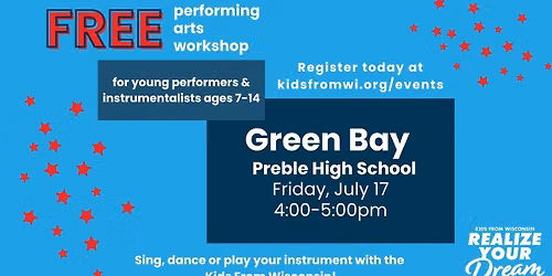 Green Bay-FREE Performing Arts Workshop