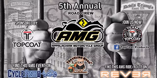 The AMG Road Crew and TopCoat Products Presents our 5th Annual Brushy MTN Prison Break Run 2026!
