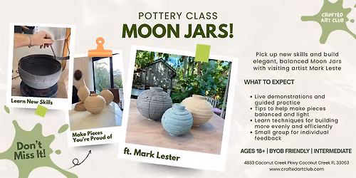 Pottery Class: Moon Jars!