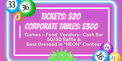 JA of Saline County Neon Bingo