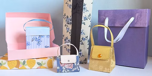 BAGS AND BOXES CLASS - \u00a316 per person - Starts at 10.30am
