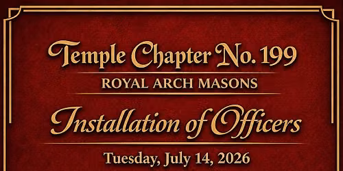 Stated meeting and Installation of Officers