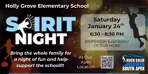 Spirit Night Holly Grove Elementary School at South Apex