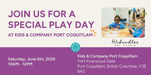 Special Play Day at Kids & Company Port Coquitlam