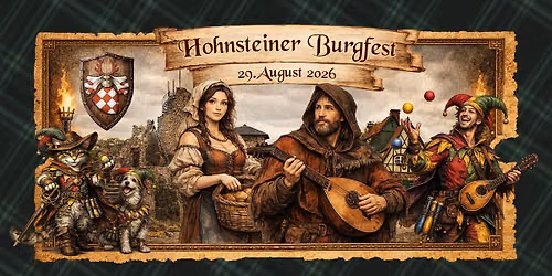 Das gro\u00dfe Hohnsteiner Burgfest - 29. August 2026