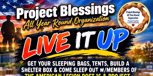 4th Annual Sleep Out 4 Veterans Resource & Market Event 