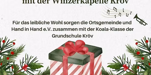 Weihnachtliches St\u00e4ndchen hinter dem Kr\u00f6ver Rathaus