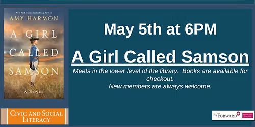 1st Tuesday Book Club: A Girl Called Samson