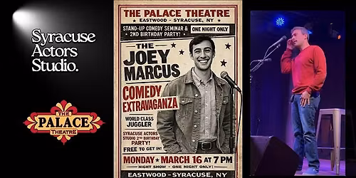 Syracuse Actors Studio: Stand Up Comedy with Joey Marcus