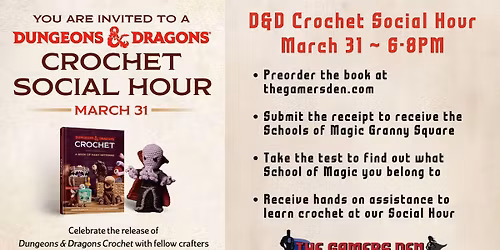 Dungeons and Dragons Crochet Social Hour