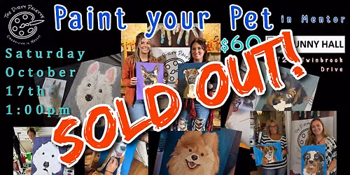 "Paint your Pet" in Mentor SOLD OUT