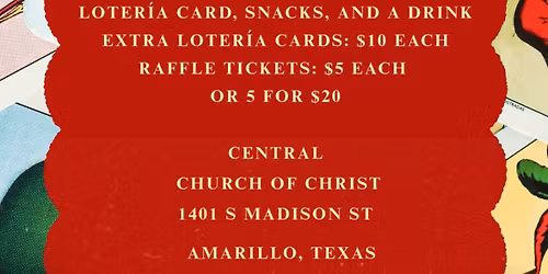 CARDS OF HOPE: A LOTERIA NIGHT FOR REDEMPTION