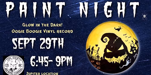 Glow in the Dark Oogie Boogie Viny Painting l Record
