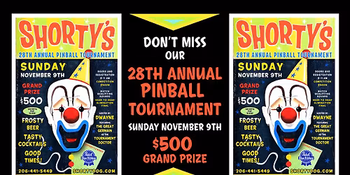 Shortys Annual Pinball Tournament 2025