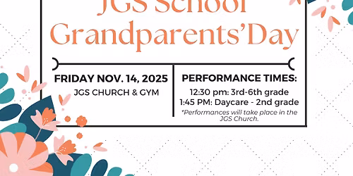 JGS School Grandparents\u2019 Day