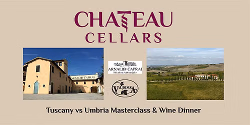 Tuscany vs Umbria Masterclass & Wine Dinner
