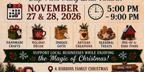 Arts & Crafts Shopping Event