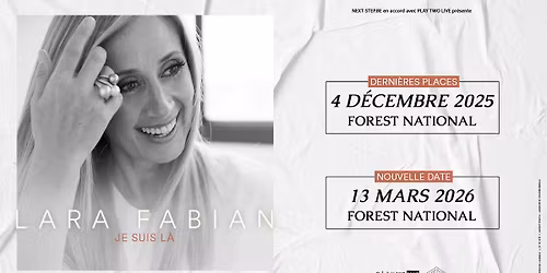 LARA FABIAN - Forest National, Bruxelles