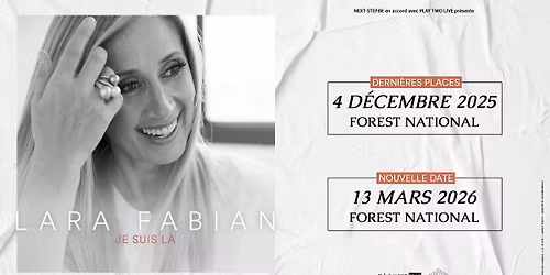 LARA FABIAN - Forest National, Bruxelles
