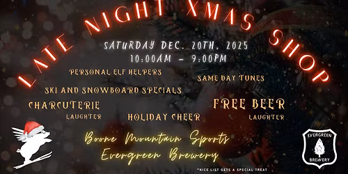 Annual Late Night Christmas Shop