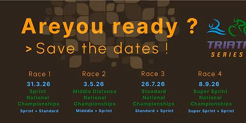 Triathlon Series 2026 - Race 3 - Standard National Championships 2026 ( sprint + Standard ) 