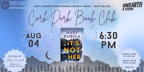 MONT BELVIEU: Cork Dork Book Club