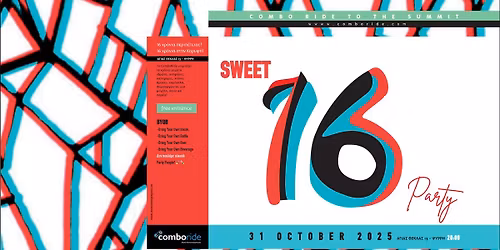 \ud83c\udf89 Combo SWEET SIXTEEN SUMMIT PARTY \ud83c\udf88 16 \u03a7\u03a1\u039f\u039d\u0399\u0391 \u03a3\u03a4\u0397\u039d \u039a\u039f\u03a1\u03a5\u03a6\u0397