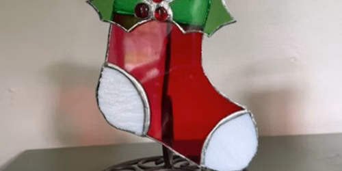 Stained Glass: Holiday Stocking