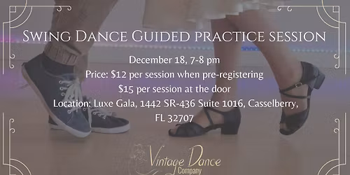 Swing Dance Guided Practice Session