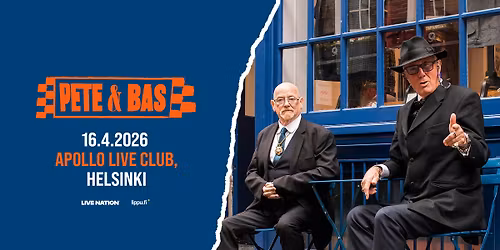 Pete & Bas (UK), Apollo Live Club, Helsinki 16.4.2026