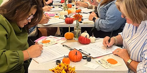 Modern Calligraphy & Pumpkin Lettering for Beginners at Oma\u2019s Cafe and Wine Bar