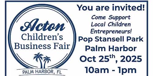 Acton Children's Business Fair Palm Harbor